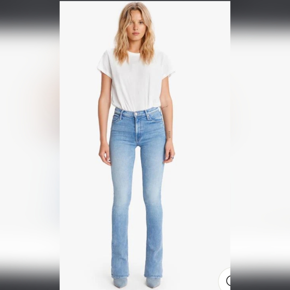 Mother High Waisted Runaway Jeans In Dropping In Size 34